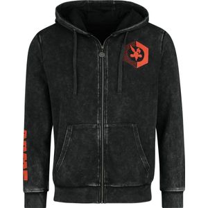 Looney Tunes ACME Heren Vest met capuchon - antraciet - S