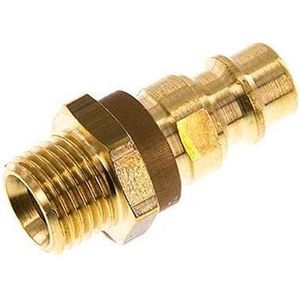 Messing DN 7.2 (Euro) Bruin-Coded Luchtkoppeling Insteeknippel G 1/4 inch Buitendraad - CLP7-M-B-BRO-P-CD-014