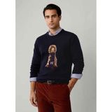 Hackett - HM7000051 - Gebreide Trui - Marineblauw - Casual - Wol