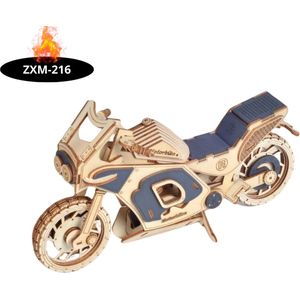 Nivard Bouwpakket Hout - Kinderen - Volwassenen - Bouwpakketten Volwassenen - Boot - Houten Puzzel - 3D - Motorfiets