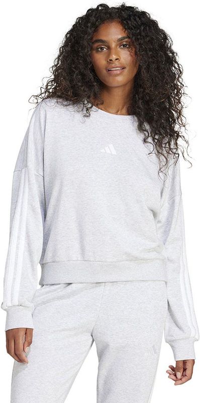 adidas - Essentials 3 Stripes - Sweatshirt - Zwart - French Terry
