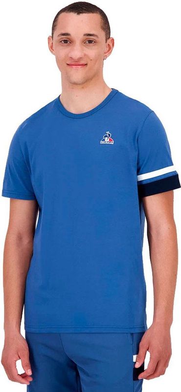 Le Coq Sportif - Heritage Sp N°1 - T-shirt - Blauw - Korte Mouwen