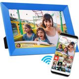 Denver Digitale Fotolijst - Speciaal voor kinderen - Frameo App - Fotokader - Touchscreen - PFF1023 Blauw