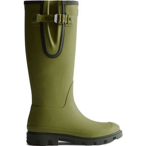 Hunter - Downpour Adjustable - Regenlaars - Groen Olijf - Natuurlijk Rubber