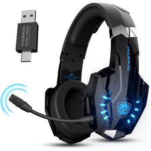 PHOINIKAS G9000 Max - Draadloze Gaming Headset - Zwart