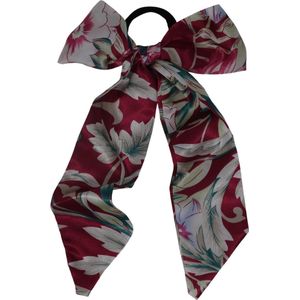 Jessidress Dames Haarelastiek Elegante haarsjaal met sterke elastiek - Bordeaux