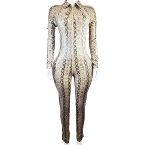 Jumpsuit - Onesize - Goudkleurig feest party kleding festival pak