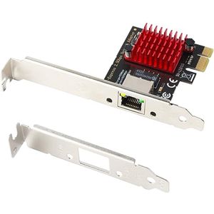 2,5 Gigabit PCIe Netwerkkaart voor Desktopcomputer - Hoge Snelheid RJ45 LAN Adapter, Compatibel met Windows, Linux en Mac OS