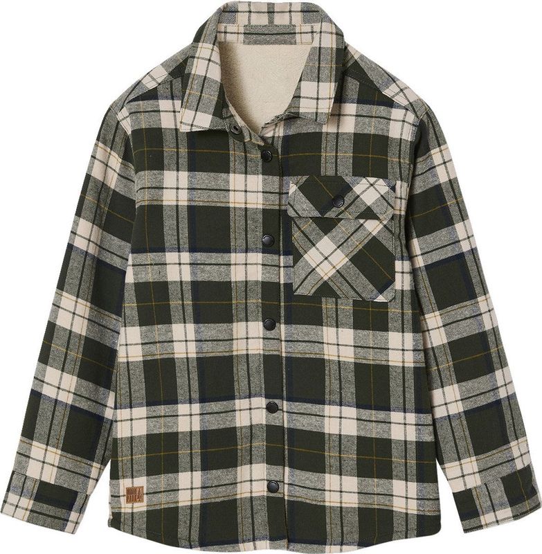 Geruit Flanellen Hemd - Groen - GA - Gevoerd met Sherpa