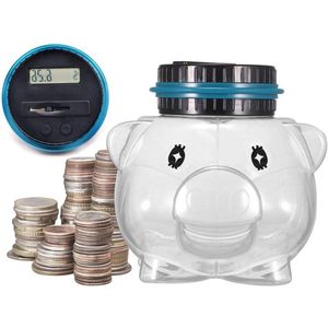 Digitale Muntbank Telpot met Lcd-scherm - Automatische Tellen UK Munten - Elektronische Geld Box - Piggy Bank - 2 AA Batterij (niet inbegrepen)