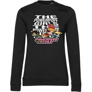 Power Puff Girls Damen Sweatshirt Powerpuff Girls Girly Sweatshirt WB-53-PPG001-DTF844 Black-S