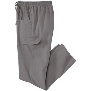 ATLAS FOR MEN - Grijze casual cargobroek - Heren - Verkrijgbaar in grote maten - L