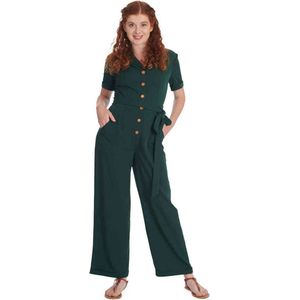 Banned - Pleased As Punch Jumpsuit - S - Groen