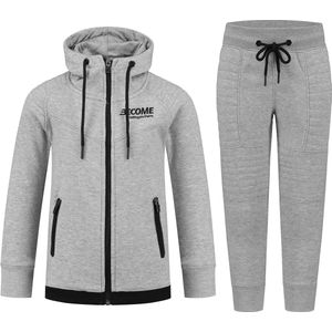 BECOME Joggingpak Jongens - Trainingspak kinderen - Kids - Lichtgrijs