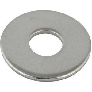 Carrosseriering, Vlakke Sluitring 3xD, M8, (18,0/6,4mm x 2,0mm) Staal, Verzinkt, DIN9021, (500 stuks)