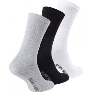 Stark Soul - 6 paar Sportieve Sokken - Merkkwaliteit - kleurenmix zwart-wit-grijs - 43-46