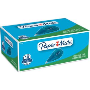 Paper Mate vloeibaar papier DryLine Mini correctietape | 5 mm x 6 mm | blauw | 10 stuks