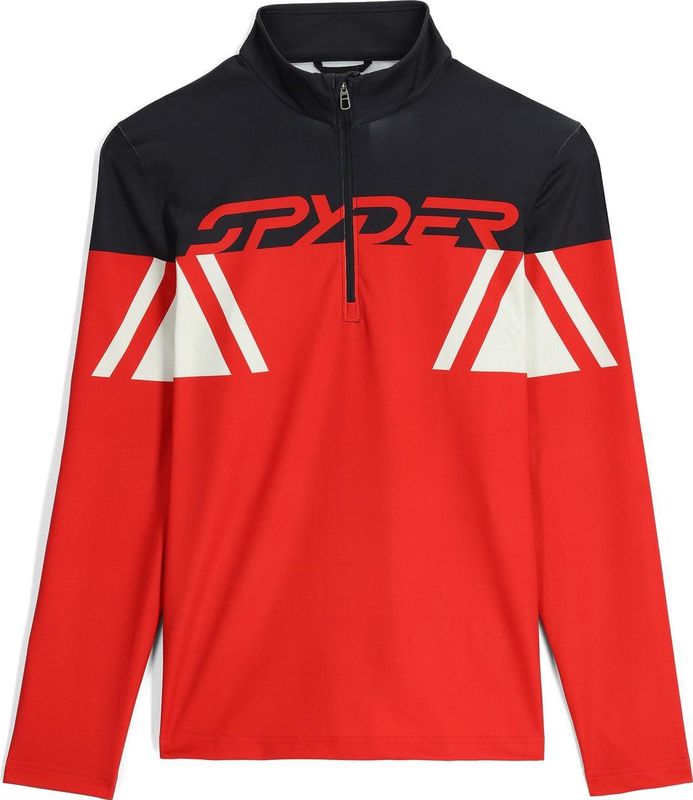 Spyder - Podium - Sweatshirt - Rood - Met Halve Rits