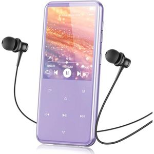 64 GB Bluetooth MP3-speler met 2,4 inch TFT-scherm, hifi-geluid voor kinderen, met luidspreker, FM-radio e-book en opnamefunctie