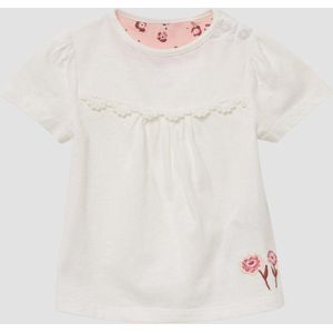 T-shirt - A-lijn - Zacht Katoen - Met Pofmouwtjes - Drukknopen