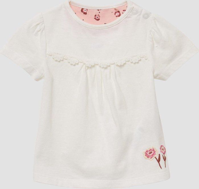 T-shirt - A-lijn - Zacht Katoen - Met Pofmouwtjes - Drukknopen