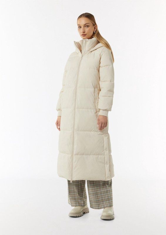 comma - Outdoor-Mantel - Puffer Coat - Katoen - Met Vaste Capuchon