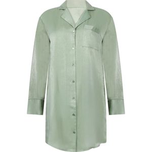 Hunkemöller - Ayla - Satijnen Overhemdjurk - Groen
