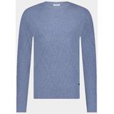 Born With Appetite - Gomer Pull R-neck - Blauw - Tricot