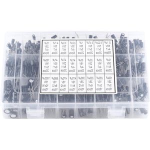 Set met 540 stuks elektrolytische condensatoren - assortiment van aluminium 10V-50V - 01uF-1000uF .