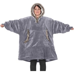 Oversized Hoodie Deken: Superzachte Sherpa Fleece voor Volwassenen