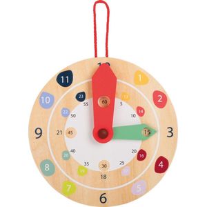 Educatieve houten klok - leer klok kijken! FSC® 100% -gecertificeerd hout
