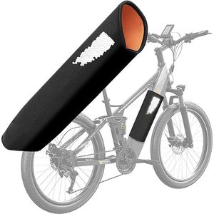 E-bike accu beschermhoes met reflectoren, geschikt voor buisomvang van 30 cm tot 41 cm, e-bike accubescherming afdekking cover, accubescherming van neopreen, fietsbeschermhoes, bescherming tegen kou en vuil