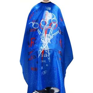 Bovista Baardschort - Beard Bib - Scheerschort - Baard Cape - Kappersmantel - Kapmantel - Blauw