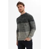 Gabbiano - Gemeleerde Trui - Teal Blue - Highneckkraag