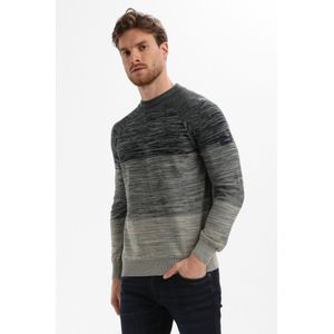 Gabbiano - Gemeleerde Trui - Teal Blue - Highneckkraag