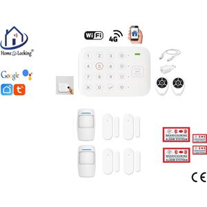 Draadloos alarmsysteem voor woning/camper/boot/caravan werkt met wifi en met spraak gestuurde apps. ST01D-25