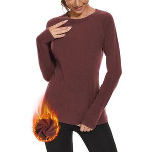 Dames Thermo Shirt met Lange Mouwen - Warm Sportshirt voor Buitenactiviteiten
