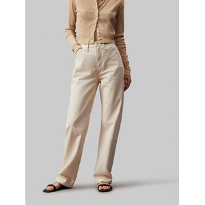Calvin Klein - Broek - Maat 26 - Vrouwen - Bruin - katoen