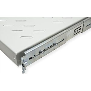 Legplank - Uitschuifbaar - Grijs - Metaal - 19 Inch - Max. 25 kg