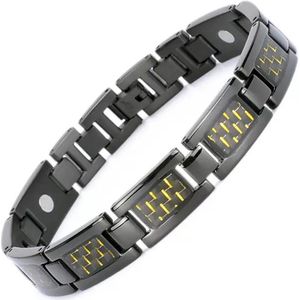 Narvie - Helende Armband - Magneet Armband - Gezondheidsarmband Magnetische Armband - Goud/zwart