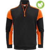 Printer PRIME SWEATER PRIME HALFZIP 2262069 - Zwart/Oranje - XXL