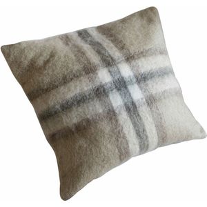 LOBERON Kussenhoes Argoub beige/grijs