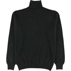 Osborne Knitwear Trui met rolkraag - Geelong wol - Charcoal - M