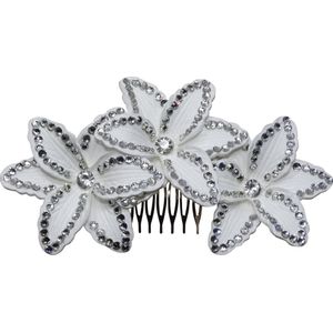 Jessidress® Haarspeld met strass Dames Haarkam Haarsieraad met steentjes Haarclip Haarschuifje