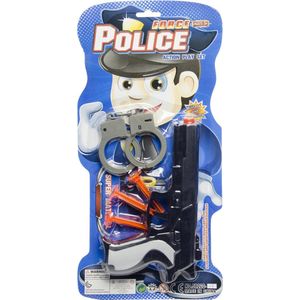 Lg-imports Politieset Met Pistool 5-delig Zwart