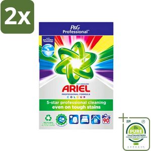 Ariel Professional - Waspoeder - Gekleurde Was - 90 Wasbeurten - Voordeelverpakking - 2 stuks - Waspoeder - Gekleurde was