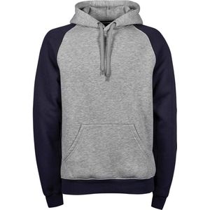 Tee Jays Heren Two-Tone Hooded Sweatshirt (Heide-Marine)