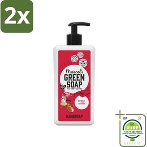 Marcel's Green Soap - Handzeep Argan & Oudh - Plantaardig & duurzaam - 500 ml - Voordeelverpakking - 2 stuks - Handzeep - Argan