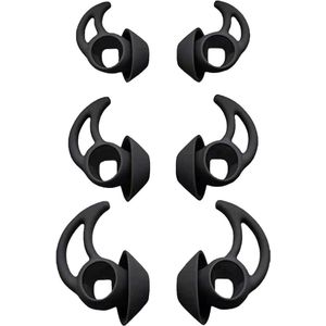 Siliconen oordopjes voor draadloze in-ear hoofdtelefoon - 3 maten vervangende oordopjes - zwart