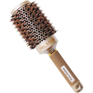 Ronde Föhnborstel voor Haar Styling - Antistatische Zwijnenharen Borstel